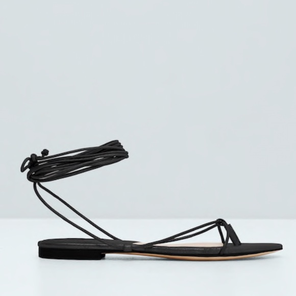 mango lace up sandals